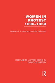 Women in Protest 1800-1850 book cover