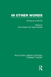 In Other Words (RLE Feminist Theory): Writing as a Feminist book cover