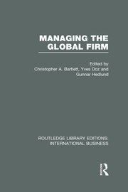 Managing the Global Firm (RLE International Business) book cover