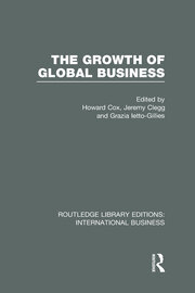 The Growth of Global Business (RLE International Business) book cover