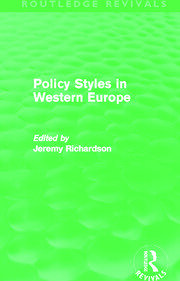 Policy Styles in Western Europe (Routledge Revivals) book cover