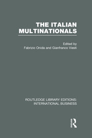 The Italian Multinationals (RLE International Business) book cover