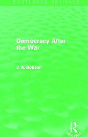 Democracy After The War (Routledge Revivals) book cover