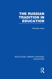 The Russian Tradition in Education book cover