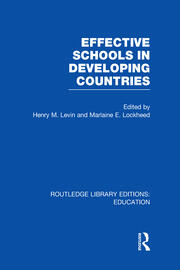 Effective Schools in Developing Countries book cover