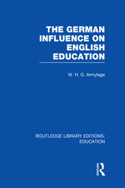 German Influence on English Education book cover