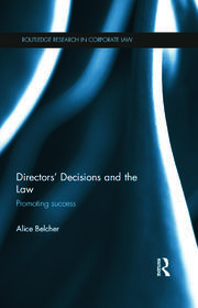 Directors’ Decisions and the Law: Promoting Success book cover