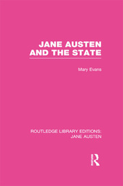 Jane Austen and the State (RLE Jane Austen) book cover