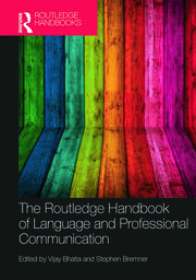 The Routledge Handbook of Language and Professional Communication book cover