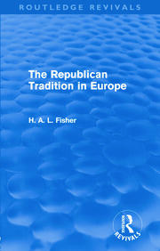 The Republican Tradition in Europe (Routledge Revivals) book cover