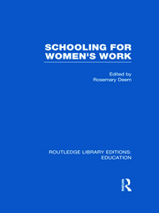 Schooling for Women's Work book cover