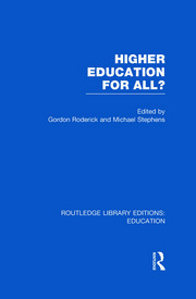 Higher Education for All? (RLE Edu G) book cover