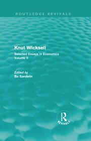 Knut Wicksell (Routledge Revivals): Selected Essays in Economics, Volume 2 book cover