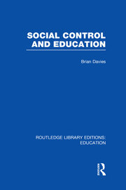 Social Control and Education (RLE Edu L) book cover