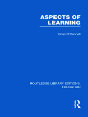Aspects of Learning (RLE Edu O) book cover