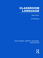 Classroom Language: What Sort (RLE Edu O) book cover