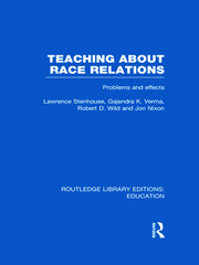 Teaching About Race Relations (RLE Edu J): Problems and Effects book cover