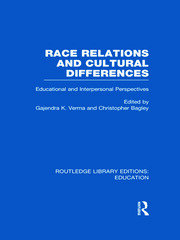 Race Relations and Cultural Differences: Educational and Interpersonal Perspectives book cover
