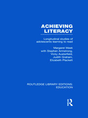 Achieving Literacy (RLE Edu I): Longitudinal Studies of Adolescents Learning to Read book cover