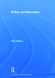 Policy and Education book cover