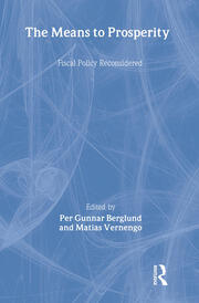 The Means to Prosperity: Fiscal Policy Reconsidered book cover