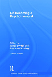 On Becoming a Psychotherapist book cover