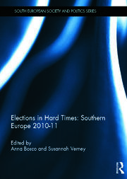 Elections in Hard Times: Southern Europe 2010-11 book cover