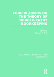 Four Classics on the Theory of Double-Entry Bookkeeping (RLE Accounting) book cover