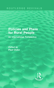 Policies and Plans for Rural People (Routledge Revivals): An International Perspective book cover