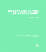 History and Survey of Accountancy (RLE Accounting) book cover