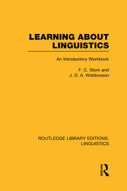 Learning about Linguistics book cover