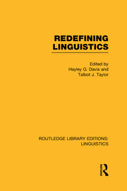Redefining Linguistics book cover
