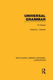 Universal Grammar book cover