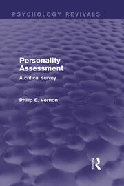 Personality Assessment: A Critical Survey book cover