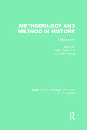 Methodology and Method in History (RLE Accounting): A Bibliography book cover