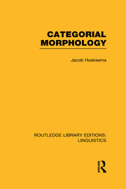 Categorial Morphology book cover