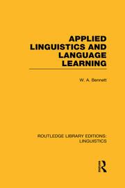 Applied Linguistics and Language Learning book cover