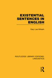 Existential Sentences in English book cover
