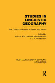 Studies in Linguistic Geography (RLE Linguistics D: English Linguistics): The Dialects of English in Britain and Ireland book cover