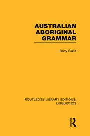 Australian Aboriginal Grammar book cover