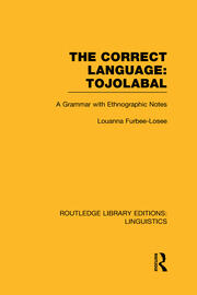 The Correct Language: Tojolabal book cover