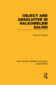 Object and Absolutive in Halkomelem Salish book cover