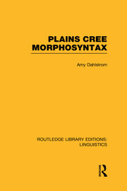 Plains Cree Morphosyntax book cover