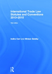 International Trade Law Statutes and Conventions 2013-2015 book cover
