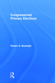 Congressional Primary Elections book cover