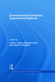 Environmental Economics, Experimental Methods book cover