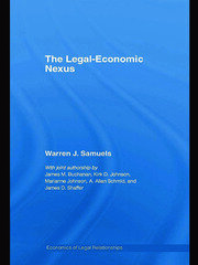 The Legal-Economic Nexus: Fundamental Processes book cover