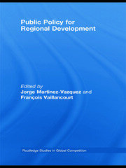 Public Policy for Regional Development book cover