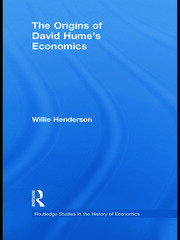 The Origins of David Hume's Economics book cover