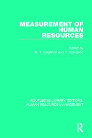 Measurement of Human Resources book cover